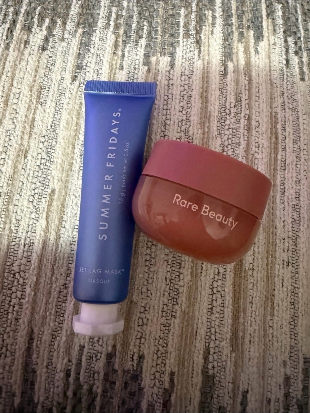 Summer Fridays Jet Lag Mask & Rare Beauty Body Cream